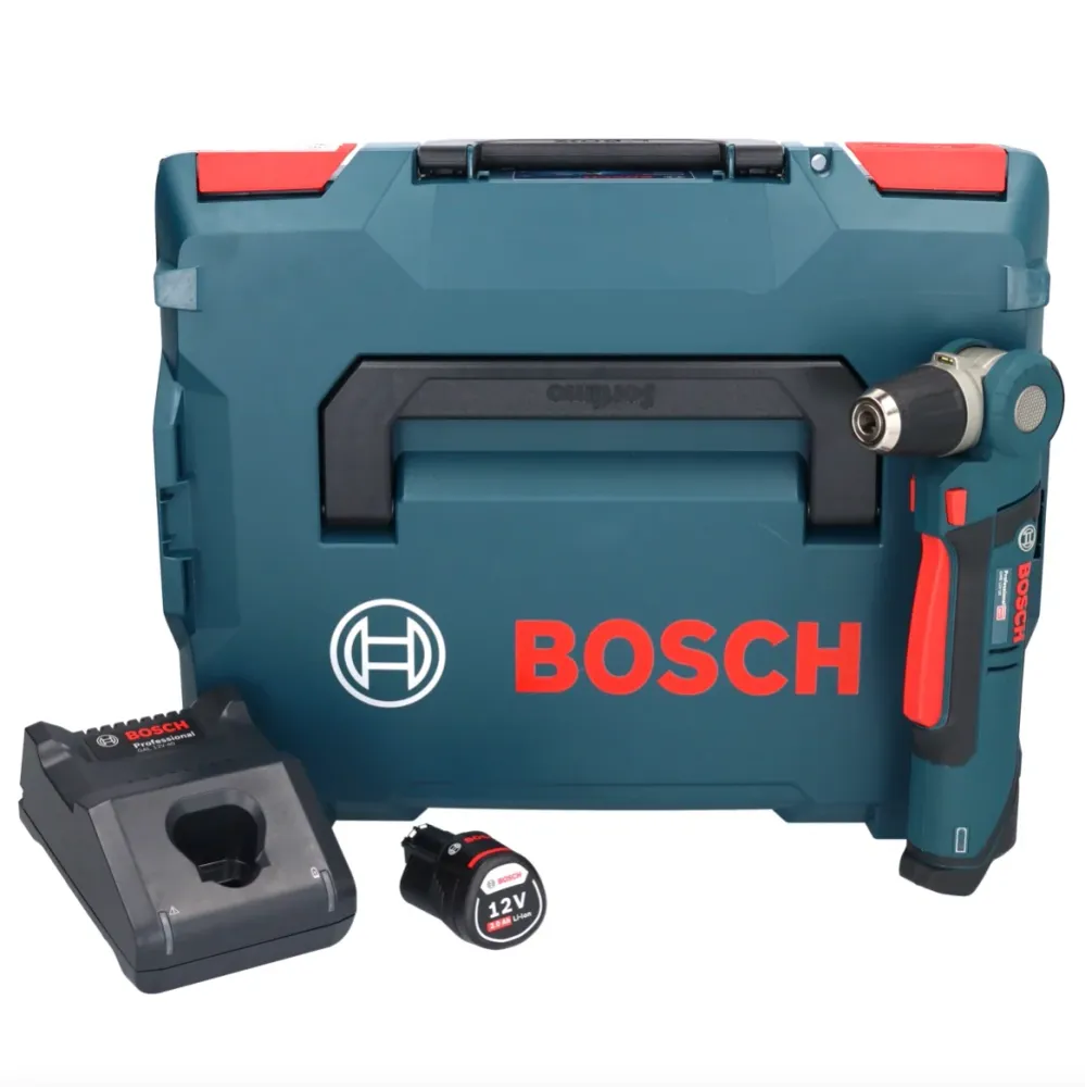 Bosch Professional GWB 12V-10 akumulatorowa wiertarko-wkrętarka kątowa 12 V + 1x akumulator 2,0 Ah + ładowarka + L-Boxx