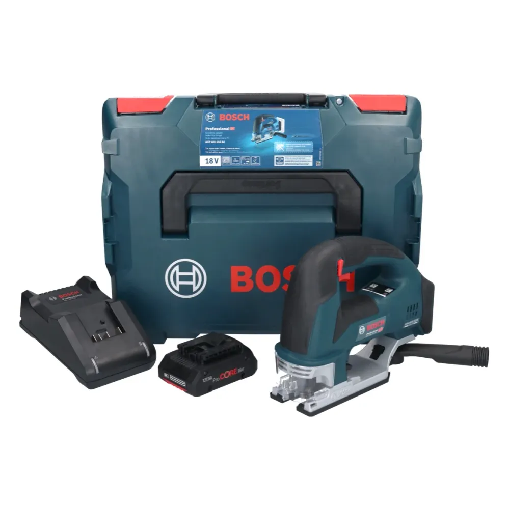 Wyrzynarka akumulatorowa Bosch GST 18V-155 BC 18 V 155 mm bezszczotkowa + 1x akumulator ProCORE 4,0 Ah + ładowarka + L-Box...