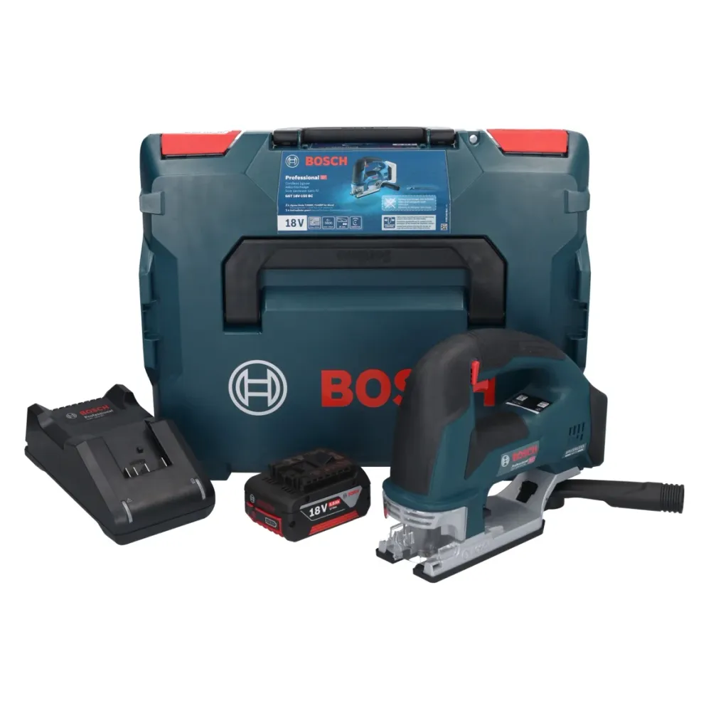 Wyrzynarka akumulatorowa Bosch GST 18V-155 BC 18 V 155 mm bezszczotkowa + 1x akumulator 5,0 Ah + ładowarka + L-Boxx Bosch...