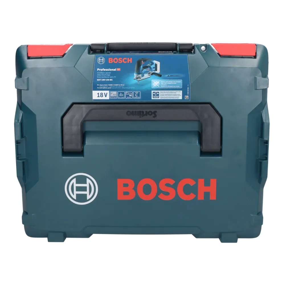 Wyrzynarka akumulatorowa Bosch GST 18V-155 BC 18 V 155 mm bezszczotkowa + 1x akumulator 5,0 Ah + ładowarka + L-Boxx Bosch...