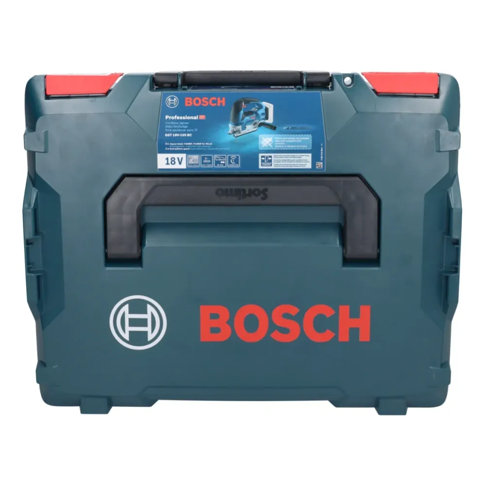 Wyrzynarka akumulatorowa Bosch GST 18V-155 BC 18 V 155 mm bezszczotkowa + 1x akumulator 5,0 Ah + L-Boxx - bez ładowarki Bo...
