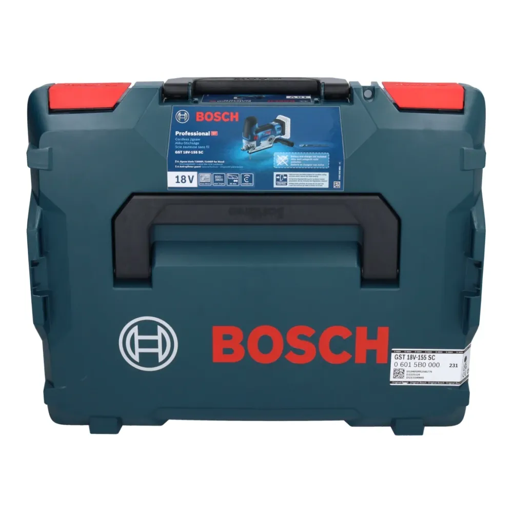 Wyrzynarka akumulatorowa Bosch GST 18V-155 SC Professional 18 V + 1x akumulator ProCORE 4,0 Ah + ładowarka + L-Boxx Bosch...