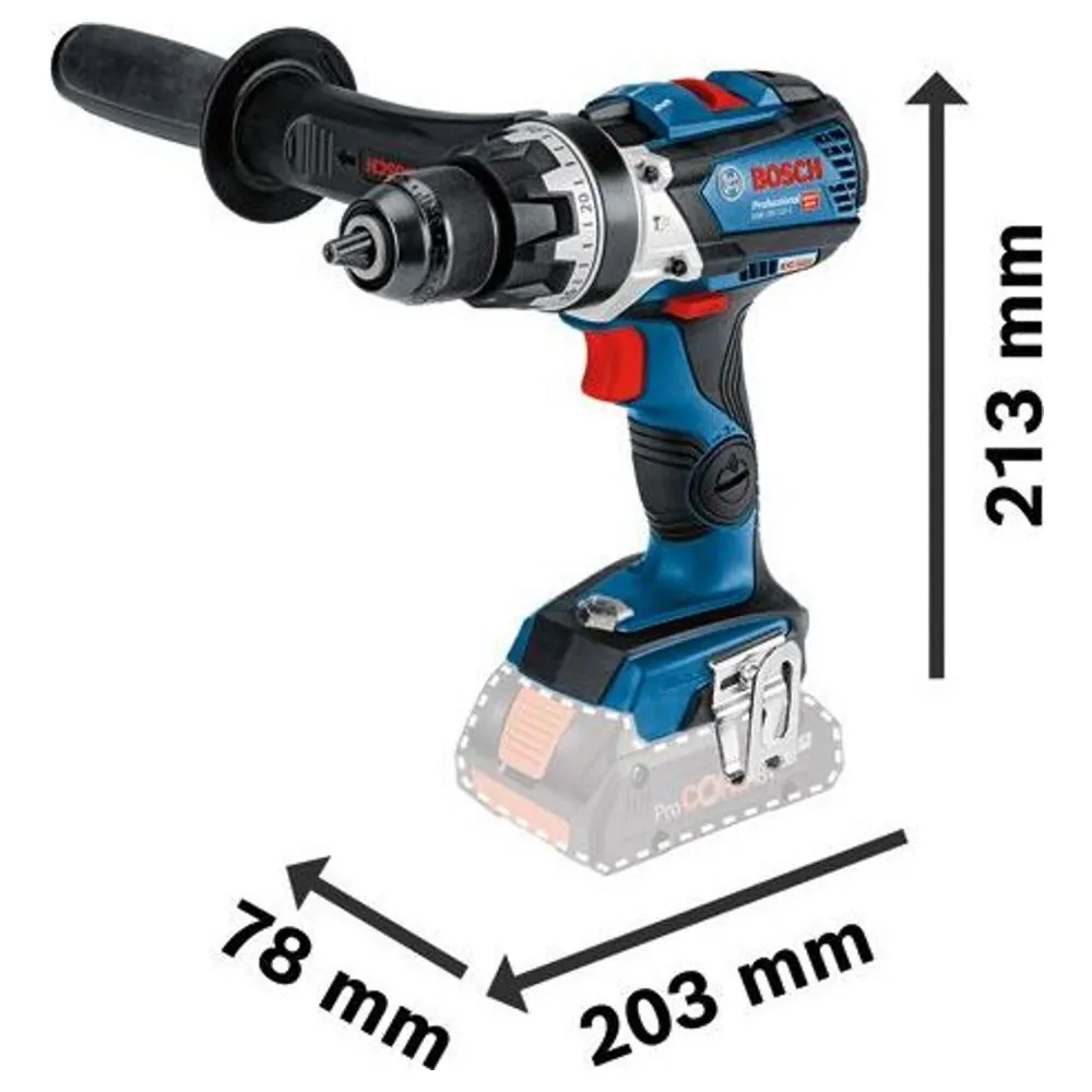 Wiertarko-wkrętarka akumulatorowa Bosch GSB 18V-110 C PRO 18 V