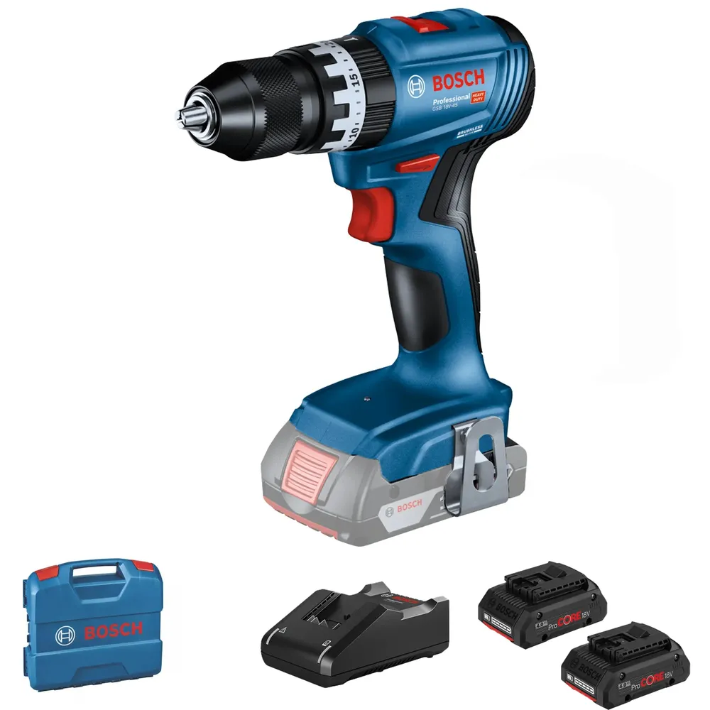 Wiertarko-wkrętarka akumulatorowa Bosch GSB 18V-45 18V 4Ah