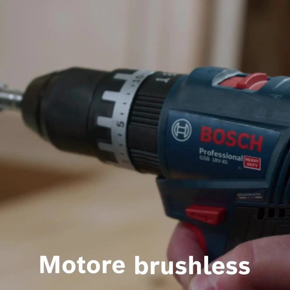 Wiertarko-wkrętarka akumulatorowa Bosch GSB 18V-45 PRO 18V 2Ah