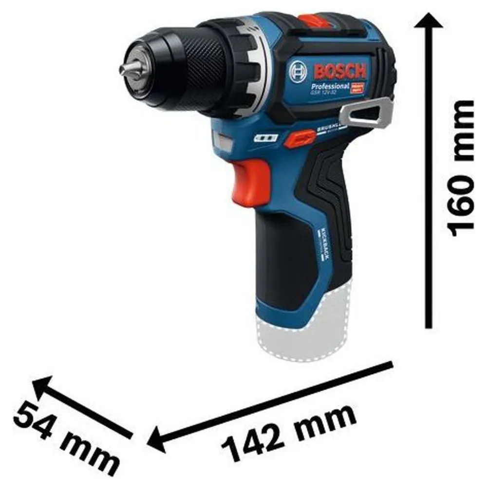 Wiertarko-wkrętarka akumulatorowa Bosch GSR 12V-32 PRO 12 V
