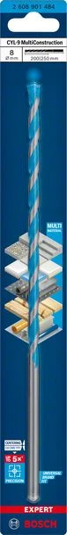 BOSCH wiertło do muru Expert CYL-9 nominalna Ø 8 mm długość robocza 200 mm ( 4000909777 )
