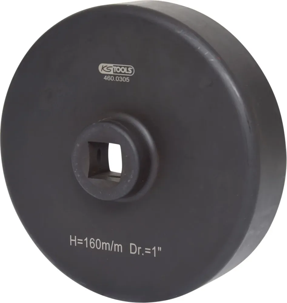 KS TOOLS 1" Achsmuttern-Schlüssel, 6-kant, kurz, 160mm ( 460.0305 ) BRILLIANT TOOLS