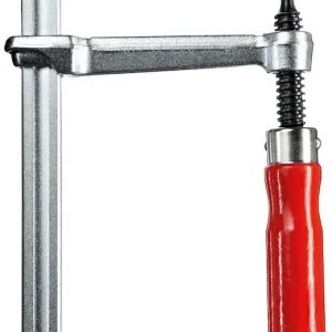 Ścisk śrubowy ślusarski stalowy 250x120 classiX z rękojeścią drewnianą | GS25