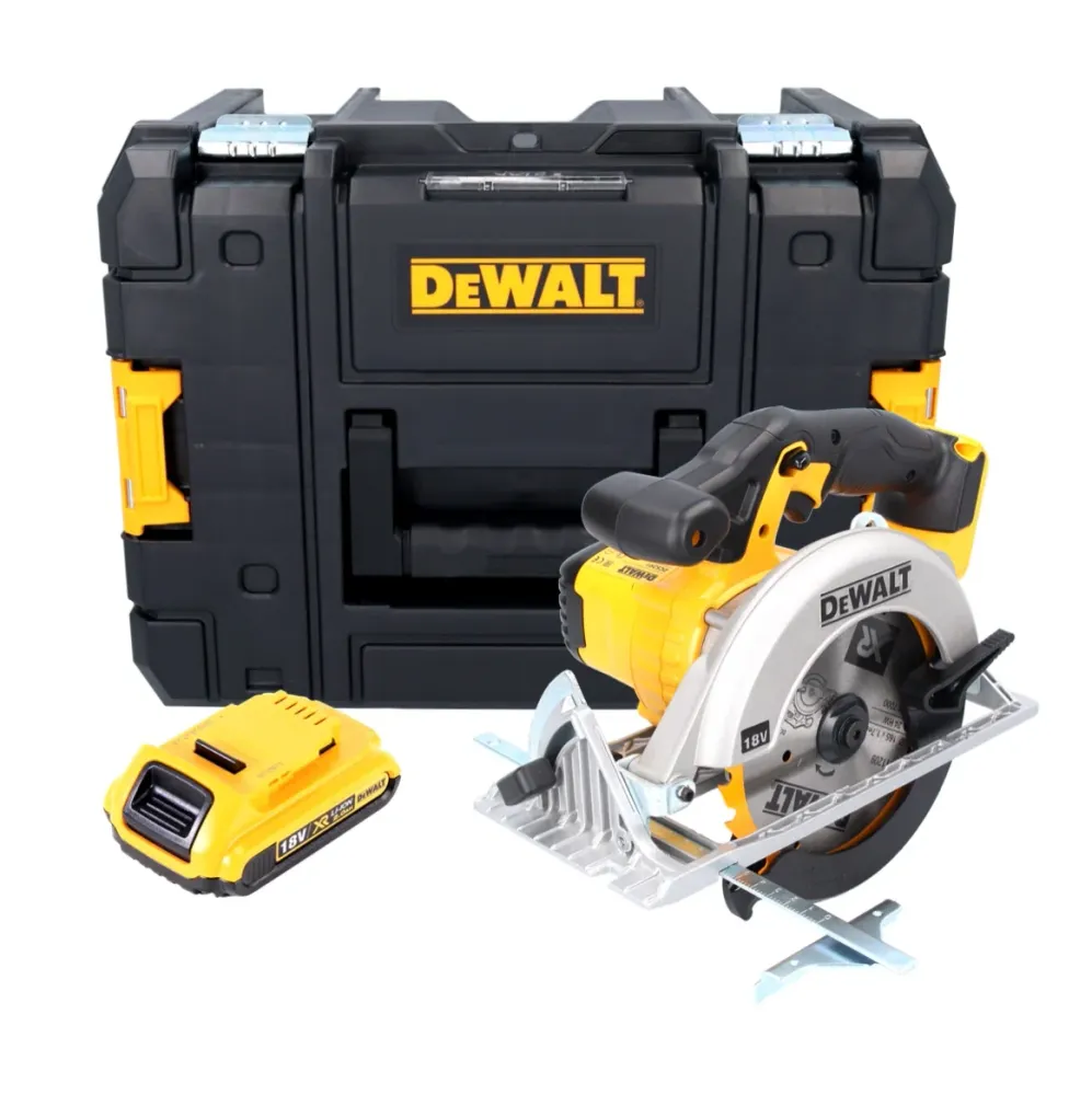 Akumulatorowa pilarka tarczowa DeWalt DCS 391 NT 18 V 165 mm + 1x akumulator 2,0 Ah + TSTAK - bez ładowarki