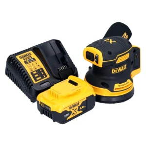 Akumulatorowa szlifierka mimośrodowa DeWalt DCW 210 P1 18 V 125 mm bezszczotkowa + 1x akumulator 5,0 Ah + ładowarka