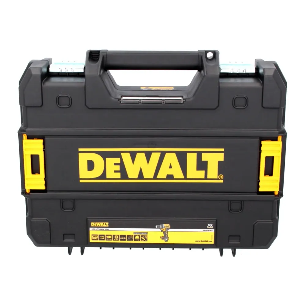 Akumulatorowa wiertarko-wkrętarka DeWalt DCD 791 NT 18 V 70 Nm bezszczotkowa + 1x akumulator 5,0 Ah + TSTAK - bez ładowarki