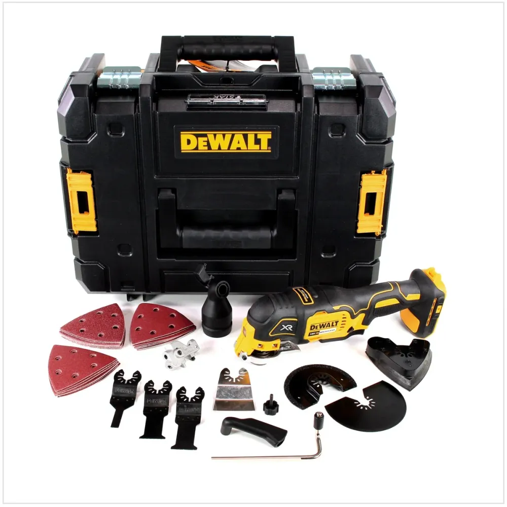 Akumulatorowa wiertarko-wkrętarka oscylacyjna DeWalt DCS 355 NT 18V bezszczotkowa + TSTAK + 29 szt. akcesoriów - bez akumu...