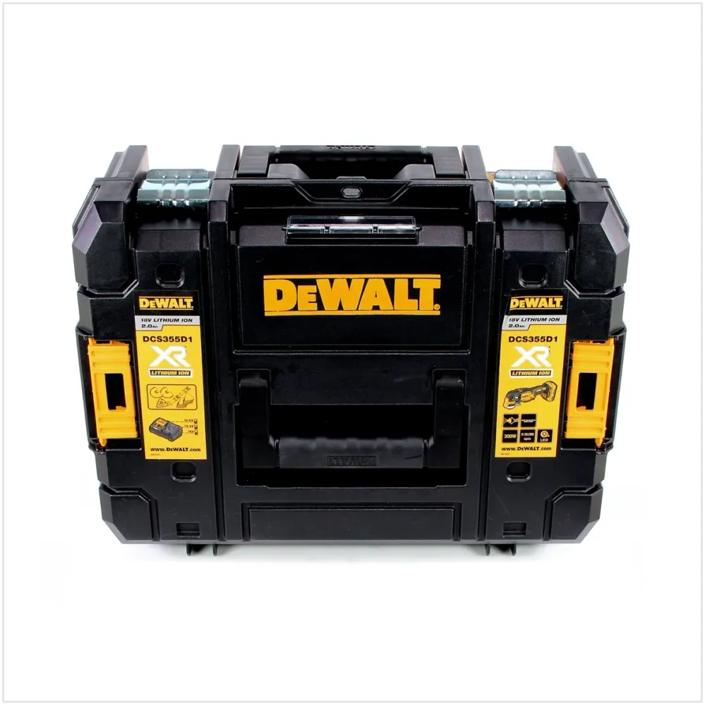 Akumulatorowa wiertarko-wkrętarka oscylacyjna DeWalt DCS 355 NT 18V bezszczotkowa + TSTAK + 29 szt. akcesoriów - bez akumu...