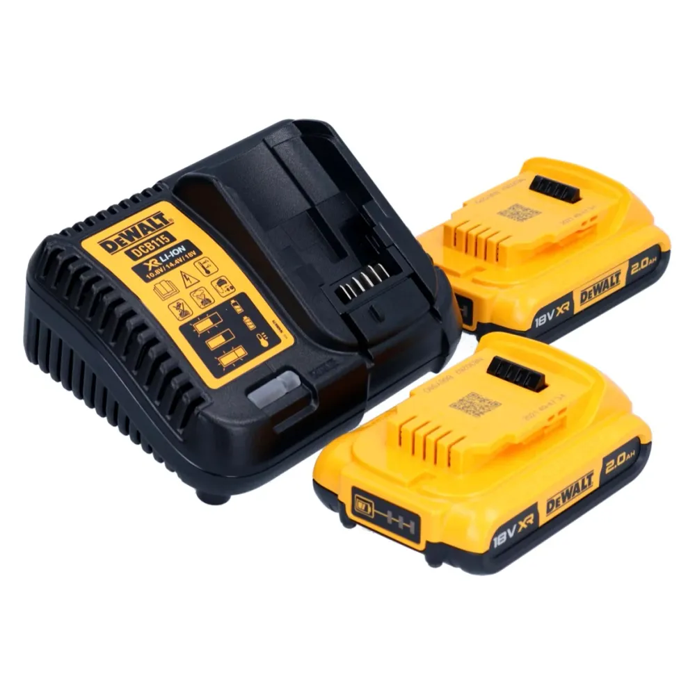 Akumulatorowa wiertarko-wkrętarka udarowa DeWalt DCD 805 D2 18 V 90 Nm bezszczotkowa + 2x akumulator 2,0 Ah + ładowarka
