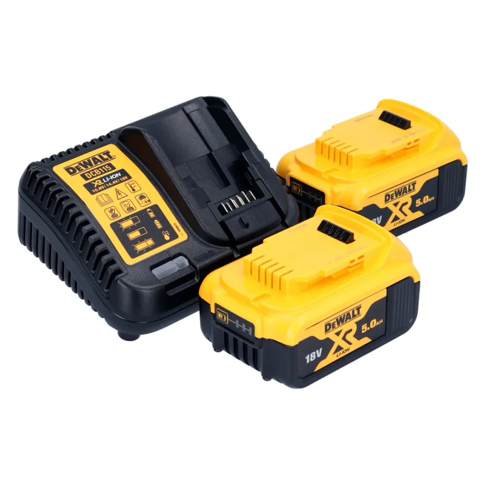 Akumulatorowa wiertarko-wkrętarka udarowa DeWalt DCD 805 P2 18 V 90 Nm bezszczotkowa + 2x akumulator 5,0 Ah + ładowarka