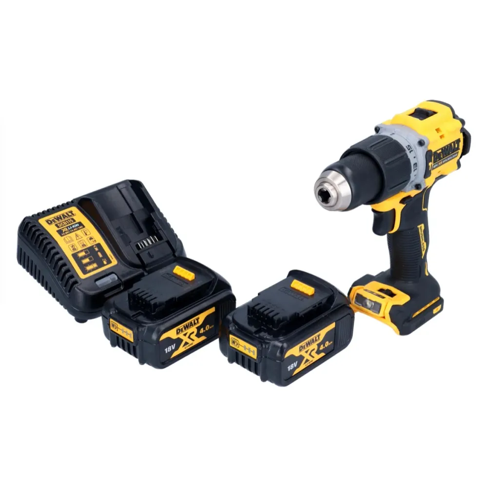 Akumulatorowa wiertarko-wkrętarka udarowa DeWalt DCD 805 M2 18 V 90 Nm bezszczotkowa + 2x akumulator 4,0 Ah + ładowarka