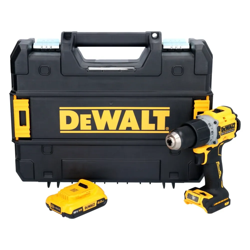 Akumulatorowa wiertarko-wkrętarka udarowa DeWalt DCD 805 NT 18 V 90 Nm bezszczotkowa + 1x akumulator 2,0 Ah + TSTAK - bez...