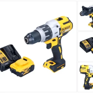 Akumulatorowa wiertarko-wkrętarka udarowa DeWalt DCD 996 P1 18 V 95 Nm bezszczotkowa + 1x akumulator 5,0 Ah + ładowarka