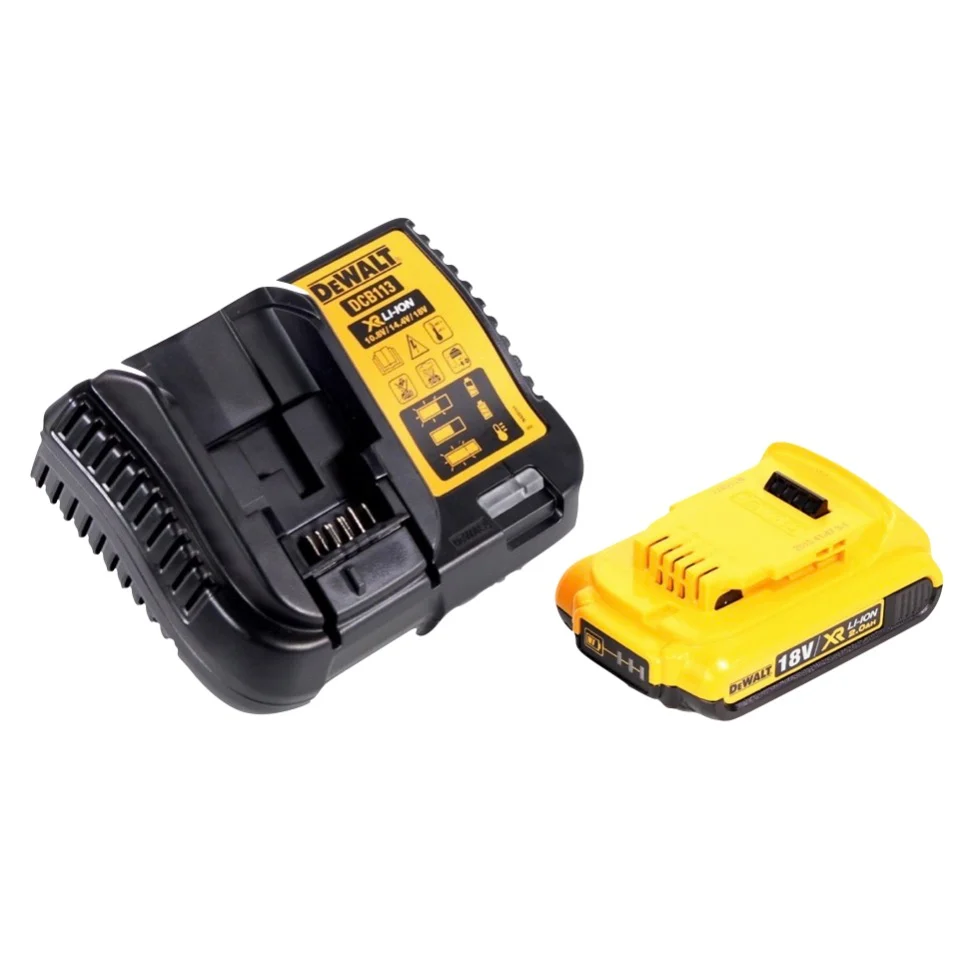 Akumulatorowy klucz udarowy DeWalt DCF 850 D1 18 V 205 Nm 1/4" bezszczotkowy - 1x akumulator 2,0 Ah + ładowarka + TSTAK