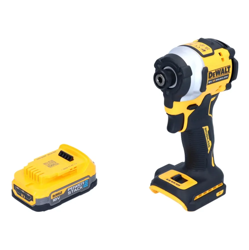 Akumulatorowy klucz udarowy DeWalt DCF 850 N 18 V 205 Nm 1/4" bezszczotkowy + 1x akumulator 1,7 Ah - bez ładowarki