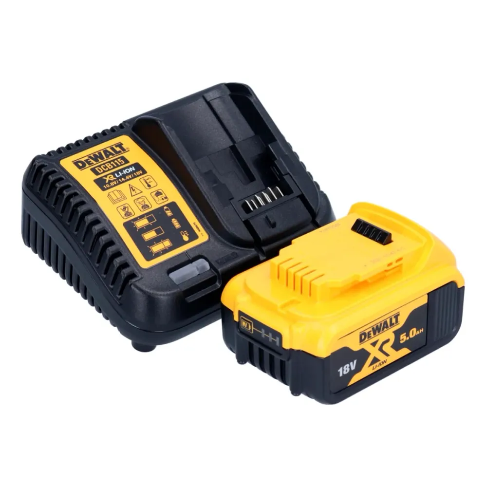 Akumulatorowy klucz udarowy DeWalt DCF 850 P1 18 V 205 Nm 1/4" bezszczotkowy + 1x akumulator 5,0 Ah + ładowarka