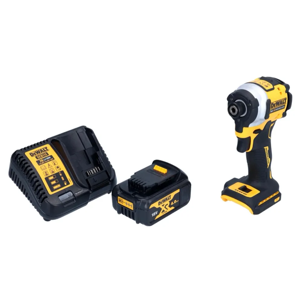 Akumulatorowy klucz udarowy DeWalt DCF 850 M1 18 V 205 Nm 1/4" bezszczotkowy + 1x akumulator 4,0 Ah + ładowarka