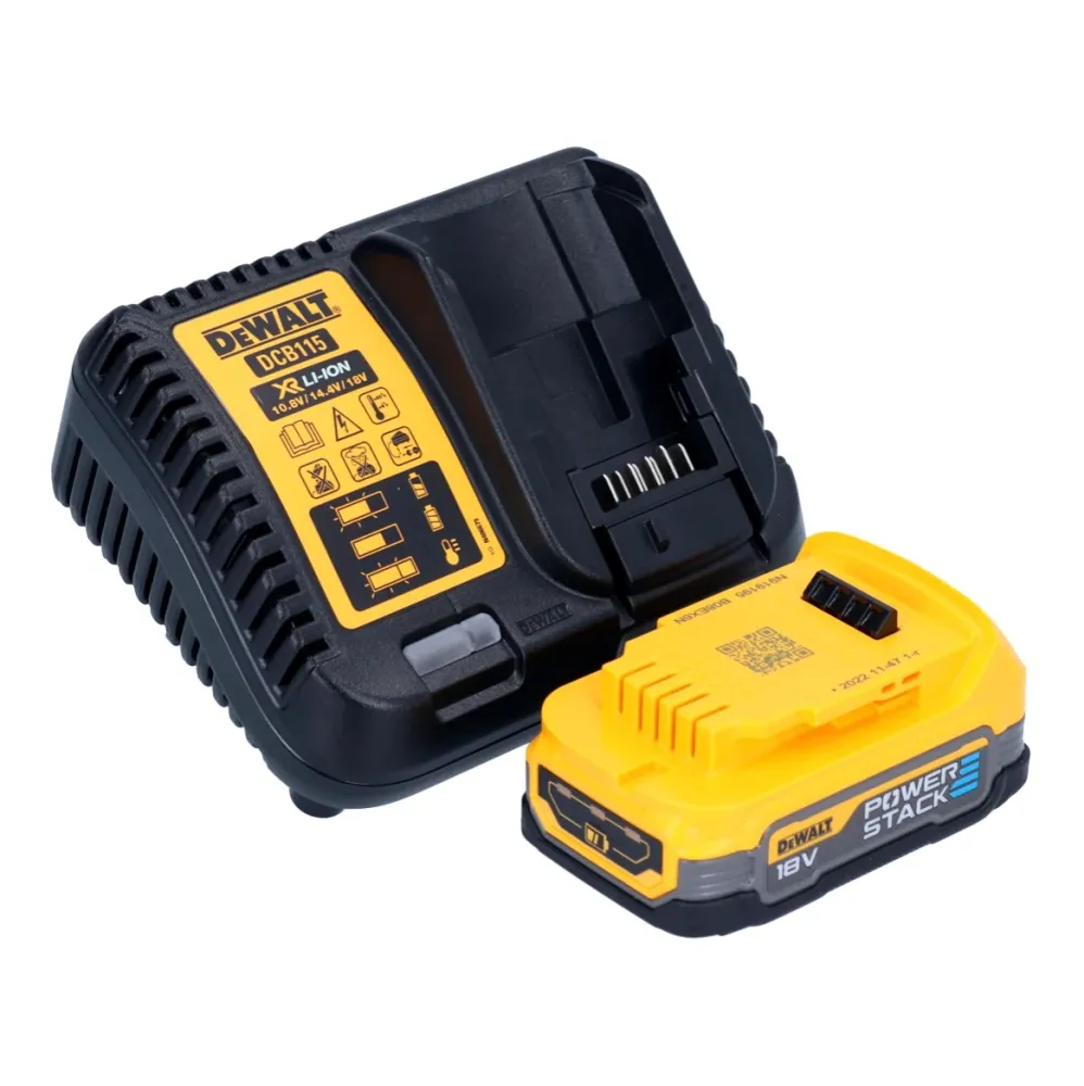 Akumulatorowy klucz udarowy DeWalt DCF 850 E1 18 V 205 Nm 1/4" bezszczotkowy + 1x akumulator 1,7 Ah + ładowarka