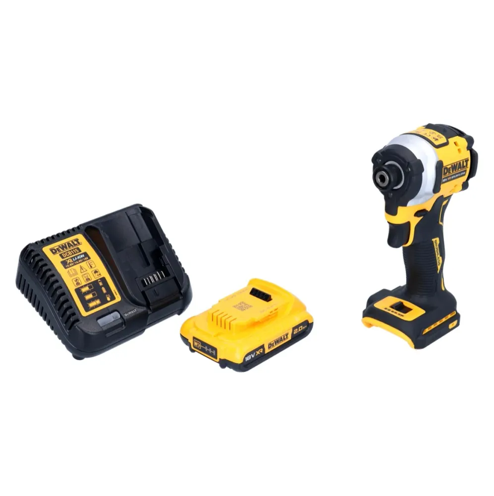 Akumulatorowy klucz udarowy DeWalt DCF 850 D1 18 V 205 Nm 1/4" bezszczotkowy + 1x akumulator 2,0 Ah + ładowarka