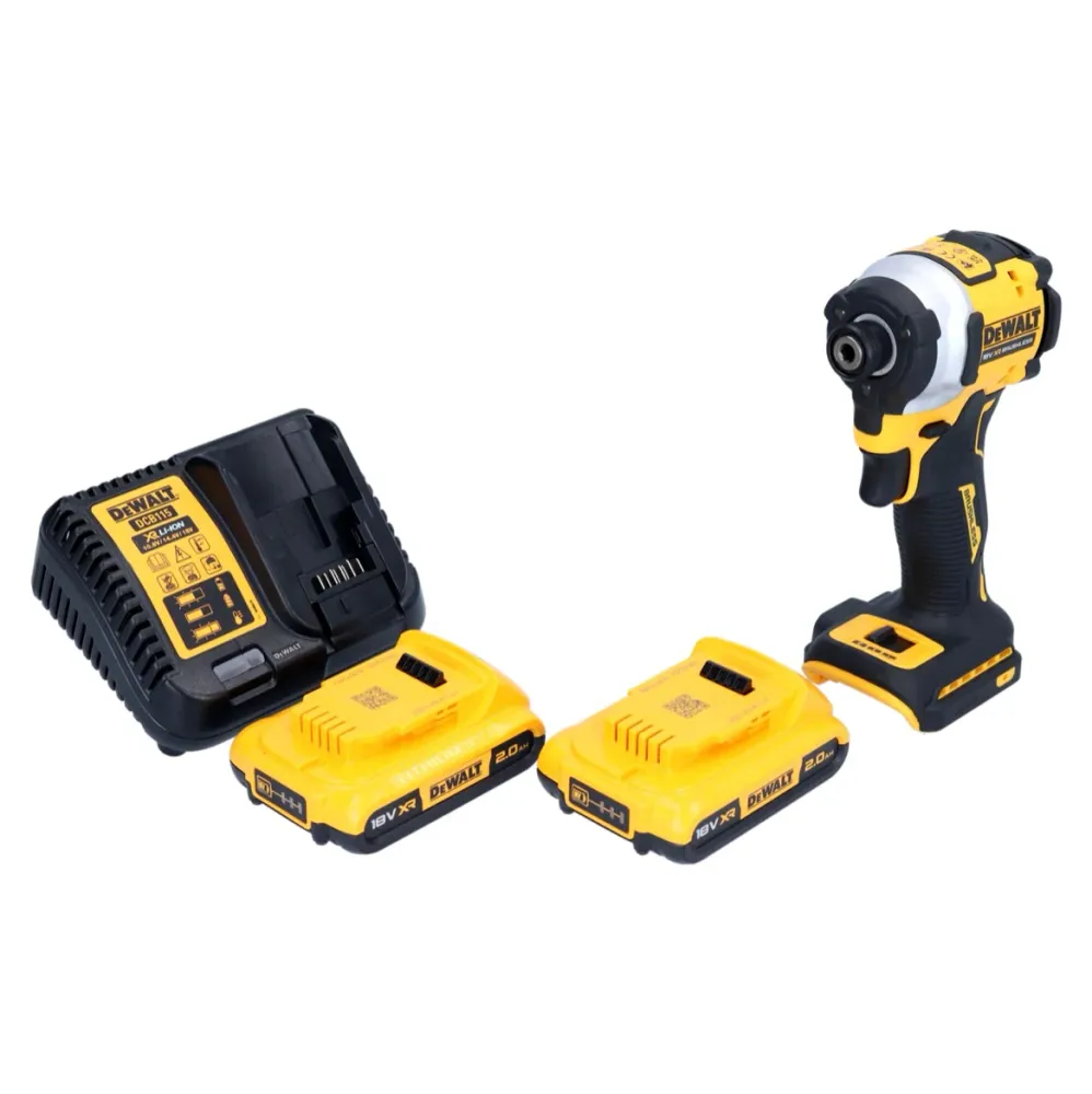 Akumulatorowy klucz udarowy DeWalt DCF 850 D2 18 V 205 Nm 1/4" bezszczotkowy + 2x akumulator 2,0 Ah + ładowarka