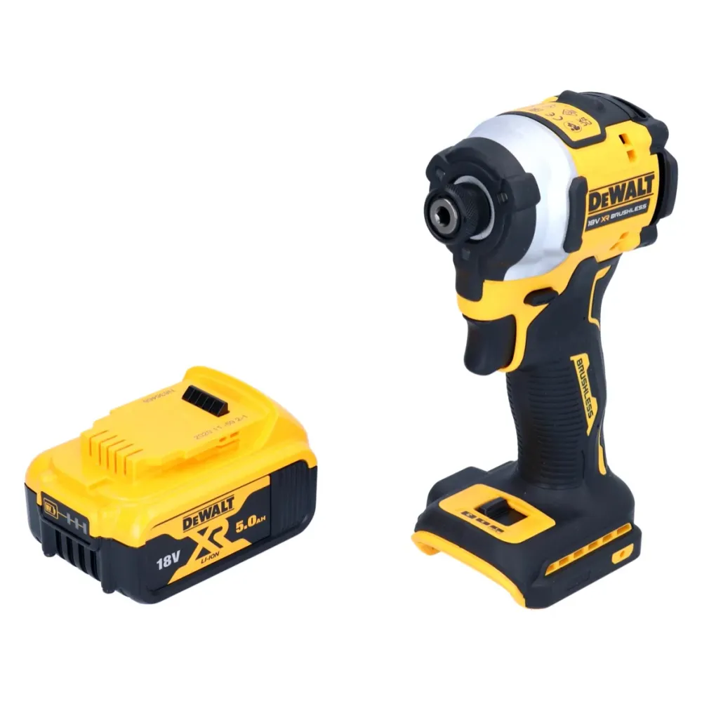 Akumulatorowy klucz udarowy DeWalt DCF 850 N 18 V 205 Nm 1/4" bezszczotkowy + 1x akumulator 5,0 Ah - bez ładowarki