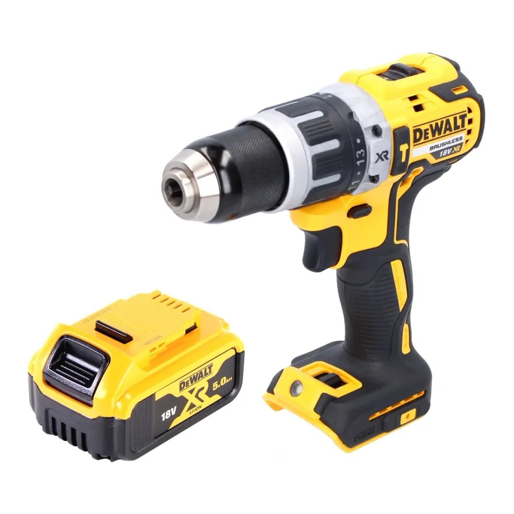 DeWalt DCD 796 N akumulatorowa wiertarko-wkrętarka udarowa 18 V 70 Nm bezszczotkowa + 1x akumulator 5,0 Ah - bez ładowarki