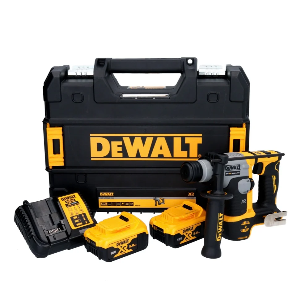 DeWalt DCH 172 P2 Akumulatorowa wiertarko-wkrętarka 18 V 16 mm 1,4 dżula SDS plus Brushless + 2x akumulator 5,0 Ah + ładow...
