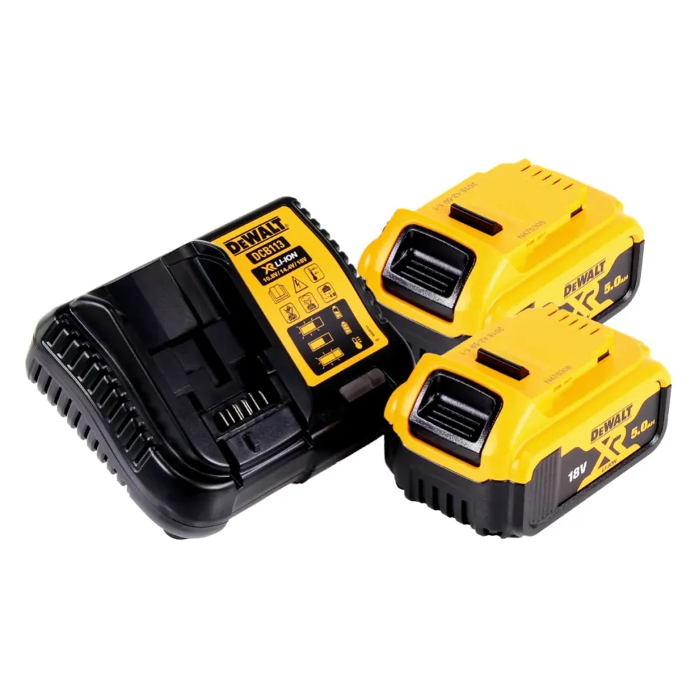 DeWalt DCH 273 P2 Akumulatorowy młot udarowo-obrotowy 18 V 2,1 J SDS Plus bezszczotkowy + 2x akumulator 5,0 Ah + ładowarka...