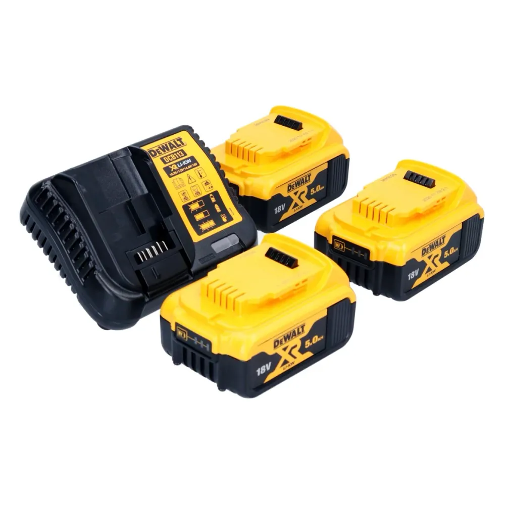 DeWalt DCH 273 P3 Akumulatorowy młot udarowo-obrotowy 18 V 2,1 J SDS Plus bezszczotkowy + 3x akumulator 5,0 Ah + ładowarka...