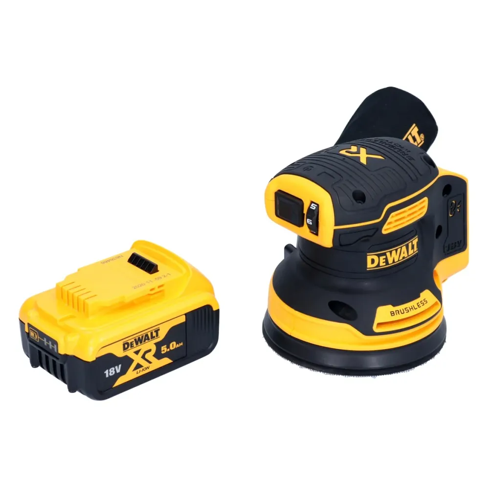 DeWalt DCW 210 N akumulatorowa szlifierka oscylacyjna 18 V 125 mm bezszczotkowa + 1x akumulator 5,0 Ah - bez ładowarki