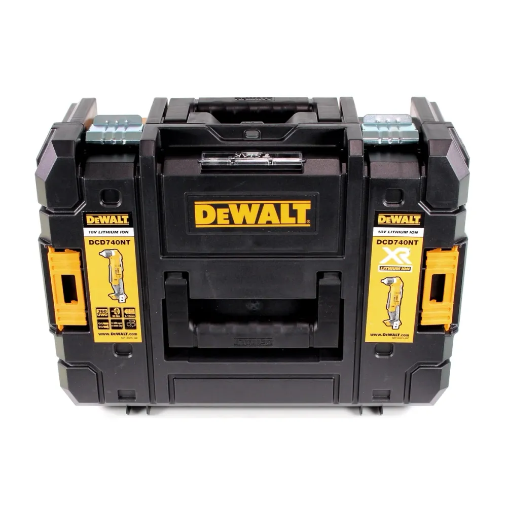 Wiertarka kątowa akumulatorowa Dewalt DCD 740 P1 + 1x akumulator 5,0 Ah + ładowarka + TSTAK