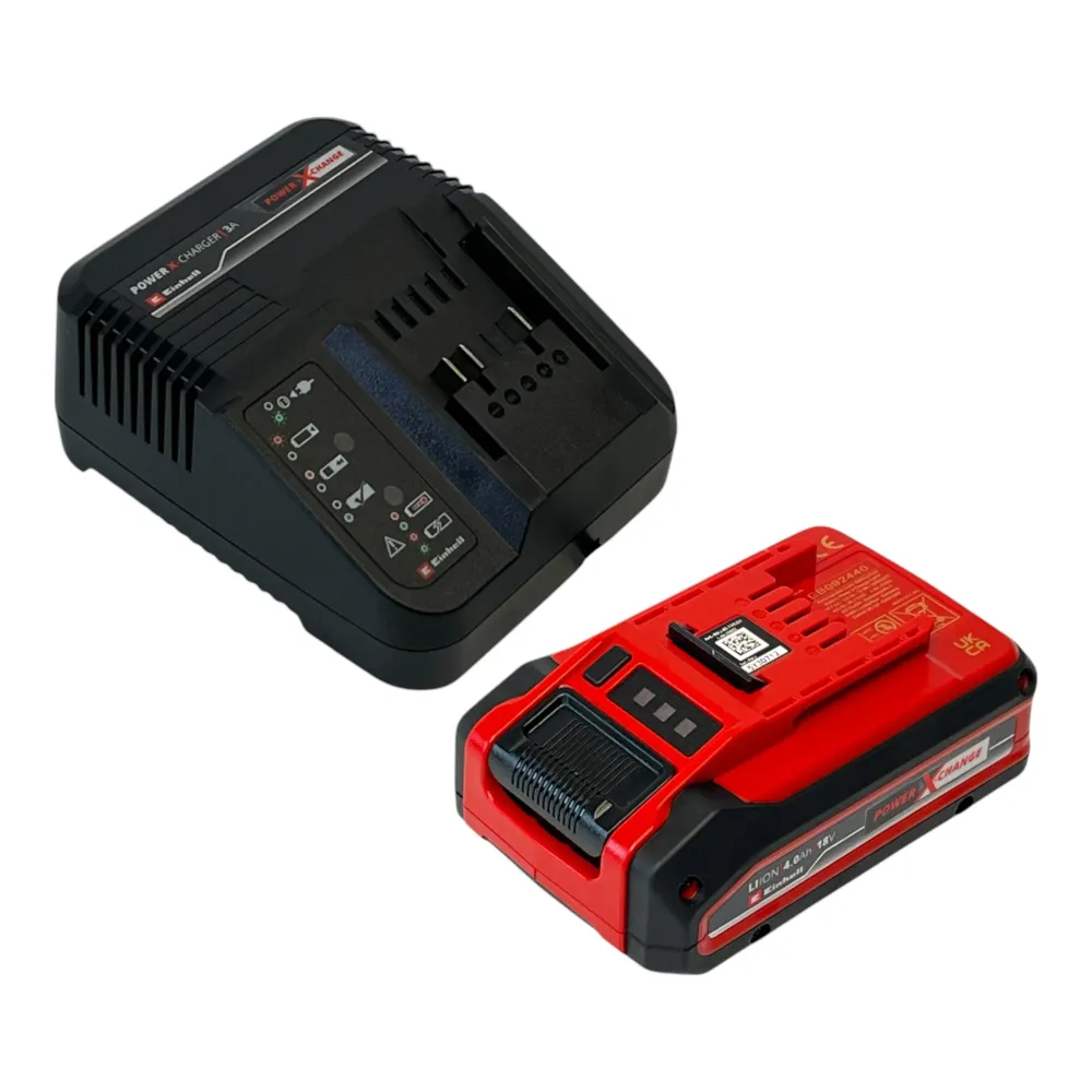 Einhell TE-DA 18/760 Li akumulatorowy odkurzacz do rur 18 V 7,6 m 55 mm + 1x akumulator PXC Plus 4,0 Ah + ładowarka