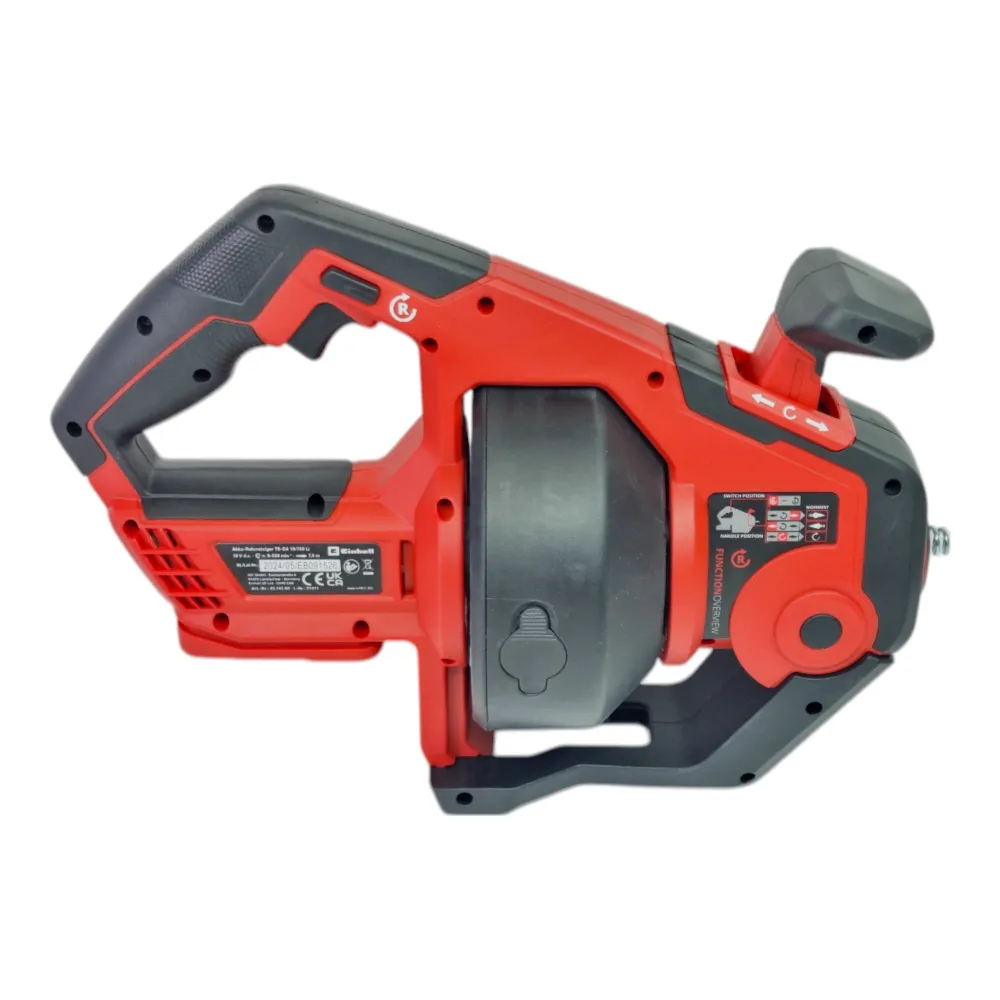 Einhell TE-DA 18/760 Li akumulatorowy odkurzacz do rur 18 V 7,6 m 55 mm + 1x akumulator PXC Plus 4,0 Ah + ładowarka