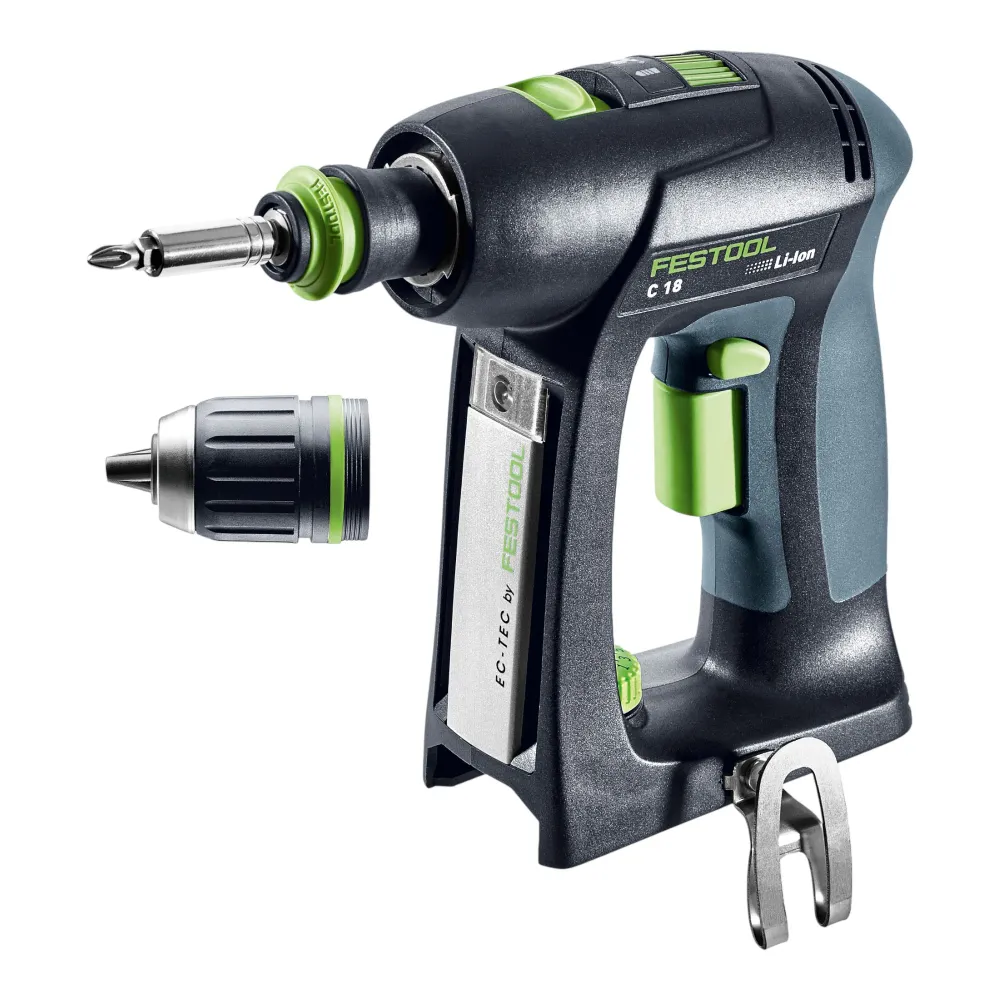 Festool C 18-Basic-4,0 akumulatorowa wiertarko-wkrętarka 18 V 45 Nm bezszczotkowa ( 577050 ) + 1x akumulator 4,0 Ah + łado...