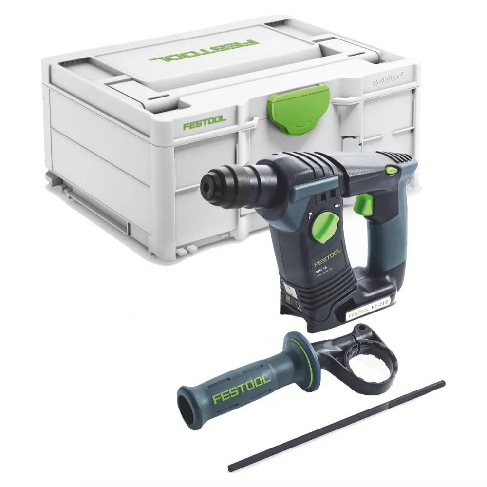 Akumulatorowa wiertarko-wkrętarka udarowa Festool BHC 18-Basic 18 V 1,8 J SDS Plus Brushless ( 577600 ) + Systainer - bez...