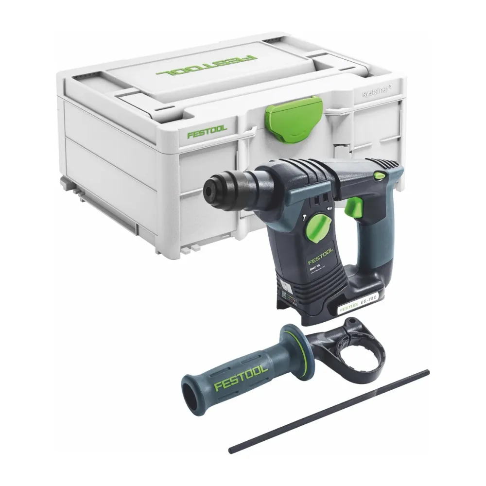 Akumulatorowa wiertarko-wkrętarka udarowa Festool BHC 18 Basic 18 V 25 Nm 1,8 J SDS Plus Brushless ( 576511 ) + Systainer...