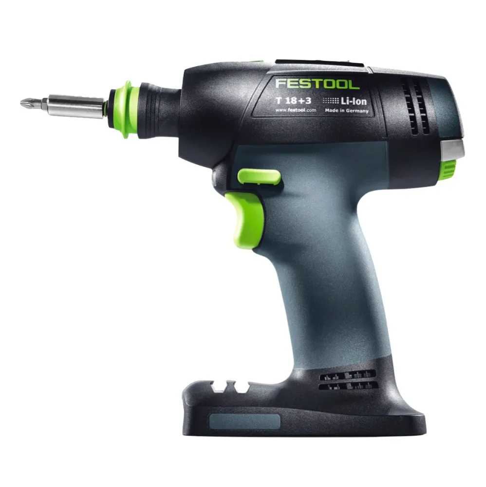 Festool T 18+3 Basic akumulatorowa wiertarko-wkrętarka 18 V 50 Nm bezszczotkowa + 1x akumulator 3,0 Ah + ładowarka - bez ł...