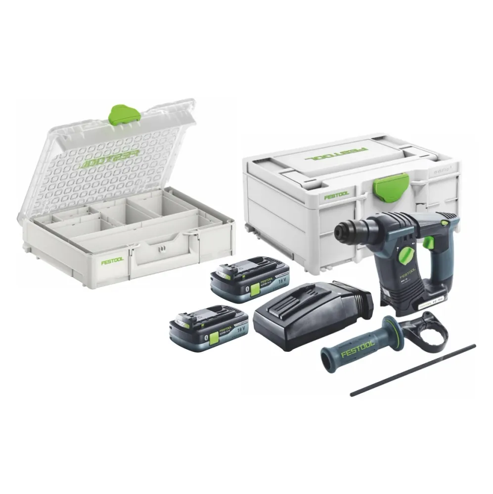 Festool BHC 18 HPC 4,0 I-Plus Organizer Edition ( 577430 ) Akumulatorowa wiertarko-wkrętarka udarowa 18 V 25 Nm 1,8 J SDS...