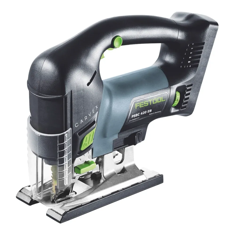 Festool CARVEX PSBC 420-Basic akumulatorowa wyrzynarka wahadłowa 18 V 120 mm bezszczotkowa + 2x akumulator 3,0 Ah + ładowa...