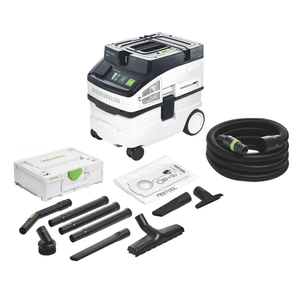 Festool CT 15 E CLEANTEC odkurzacz mobilny 15 l ( 577410 ) + Festool RS-ST D 27/36-Plus ( 577257 ) standardowy zestaw czys...