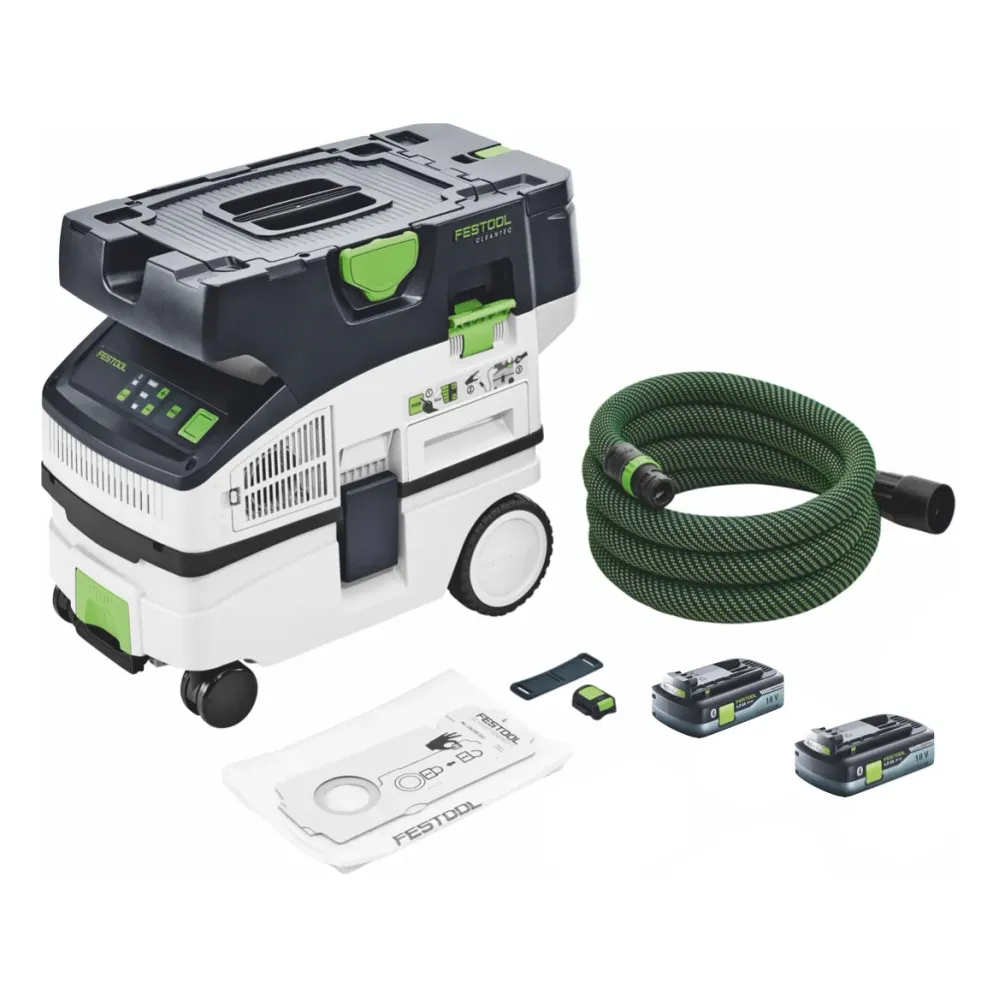 Festool CTLC MINI I-Basic akumulatorowy odkurzacz mobilny 36 V ( 2x 18 V ) klasa pyłu L + 2x akumulator 4,0 Ah - bez ładow...