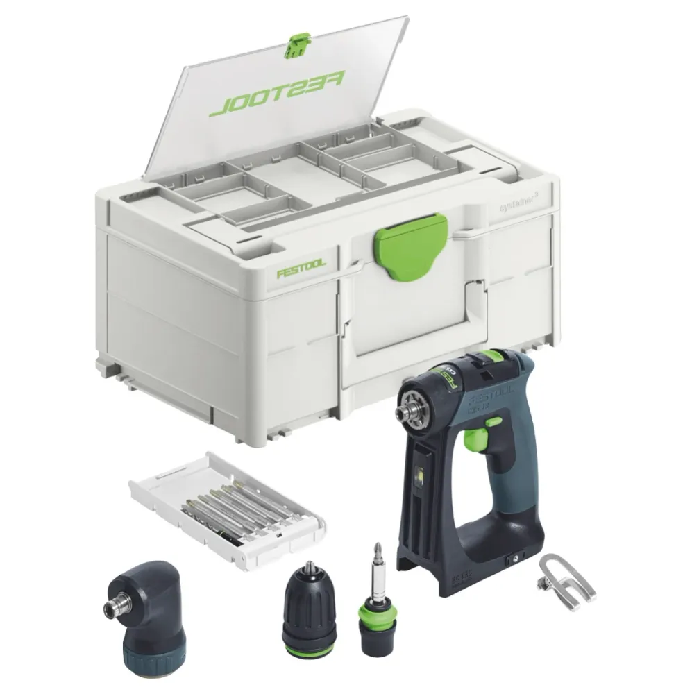 Festool CXS 18-Basic-Set akumulatorowa wiertarko-wkrętarka 18 V 40 Nm bezszczotkowa ( 577333 ) + systainer - bez akumulato...
