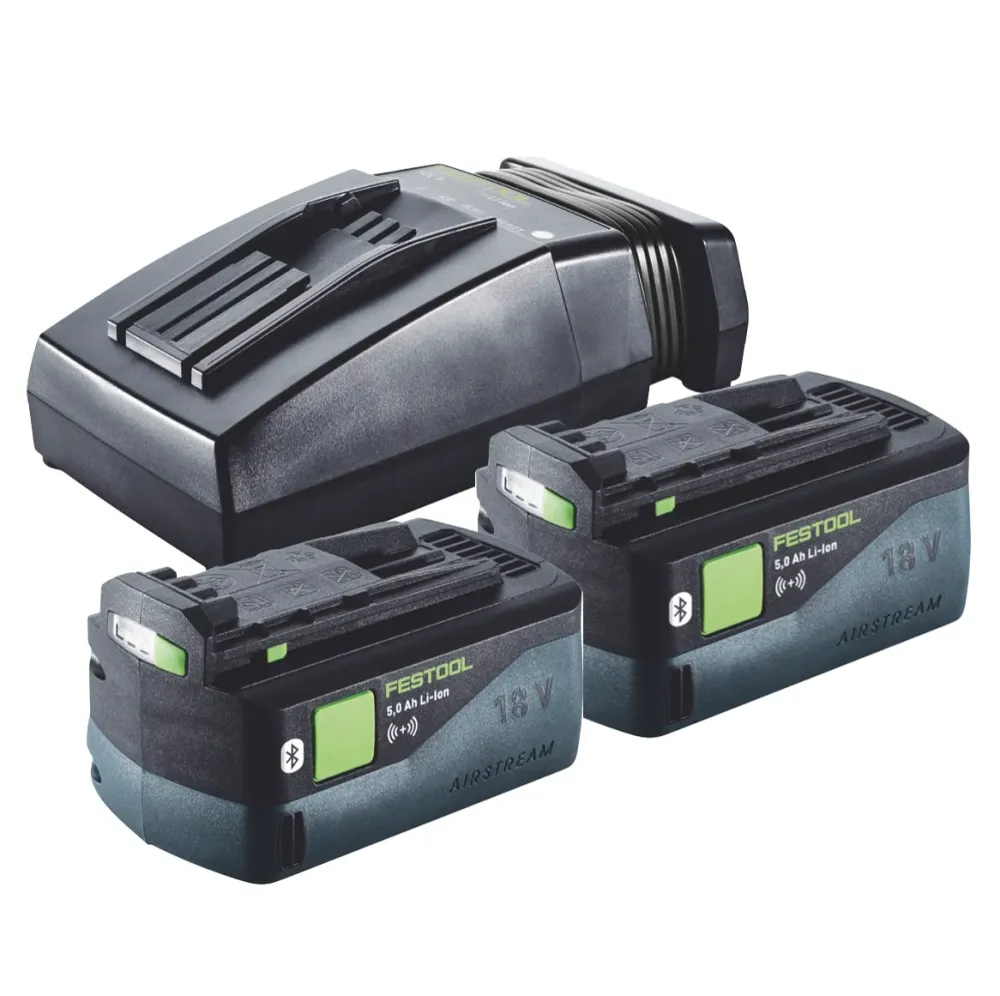 Festool CXS 18-Basic-Set akumulatorowa wiertarko-wkrętarka 18 V 40 Nm bezszczotkowa + 2x akumulator 5,0 Ah + ładowarka + s...