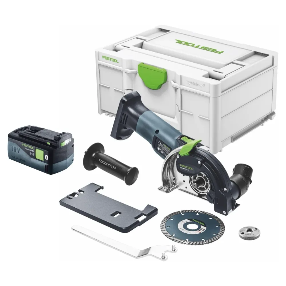 Festool DSC-AGC 18-125 FH EB-Basic akumulatorowy system tnący z wolnej ręki 18 V 125 mm bezszczotkowy + 1x akumulator 5,0...